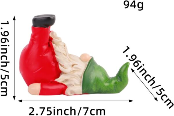 Christmas Faceless Santa Doll Ornament - Image 7