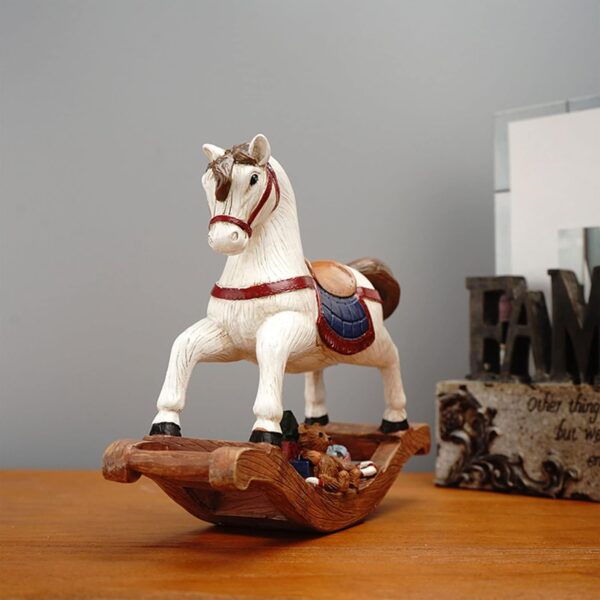 Christmas Rocking Horse Resin Ornament - Image 6
