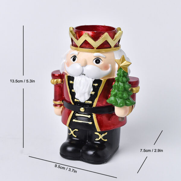 Nutcracker Candle Holder Ornament - Image 3