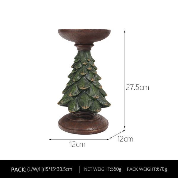 Christmas Tree Candle Holder Ornament - Image 2