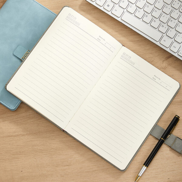 Thickened Faux Leather Buckle Notebook - Image 3