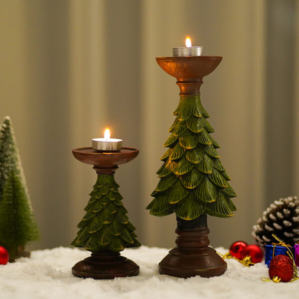 Christmas Tree Candle Holder Ornament - Image 3