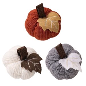 Knitted Mini Pumpkin Ornament