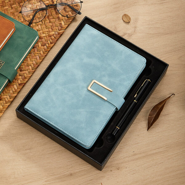 Thickened Faux Leather Buckle Notebook - Image 2