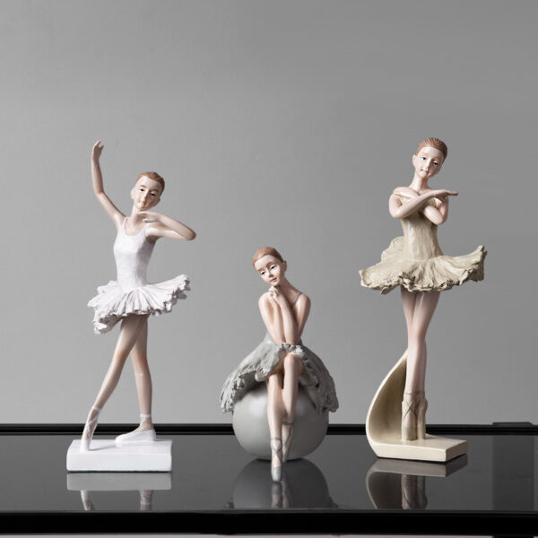 Creative Ballet Girl Figurine - Image 3