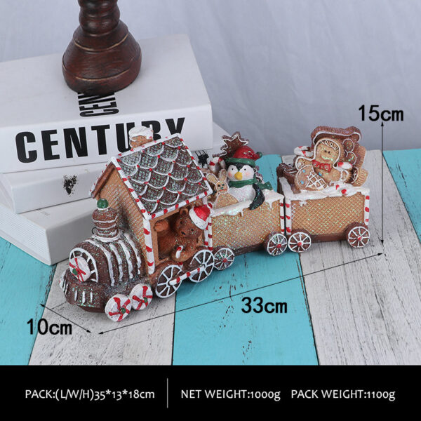 Christmas Train Decoration Ornament - Image 2