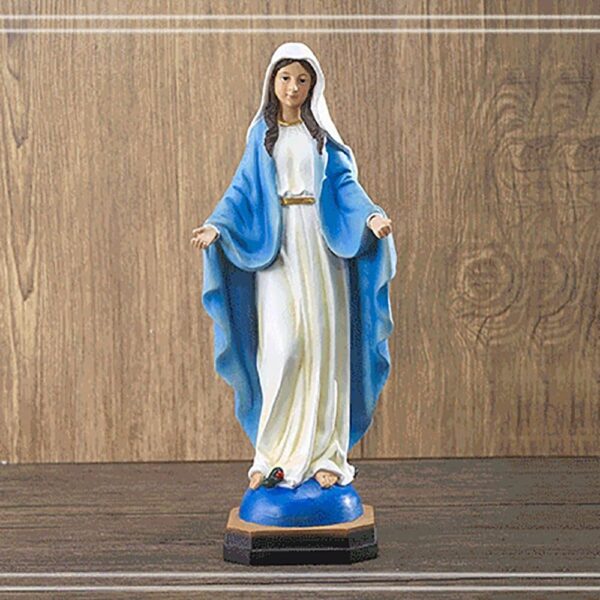 Virgin Mary Resin Figurine for Home or Church Décor - Image 6
