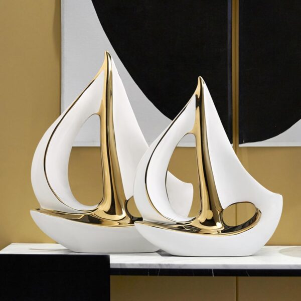 Smooth Sailing Ship Wine Cabinet Decor Figurine - Image 5