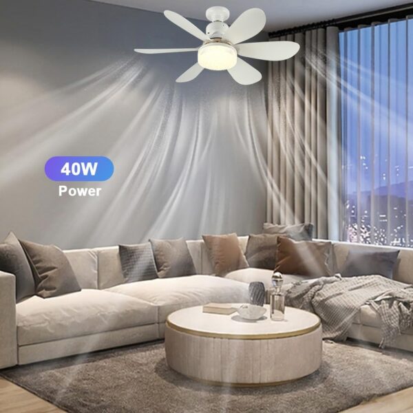 Ceiling Fan with Light and Remote Control - Image 4
