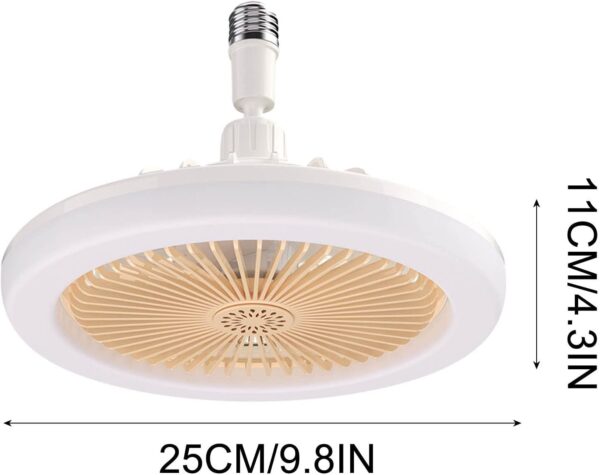 Smart Remote-Controlled LED Ceiling Fan Light - Image 2