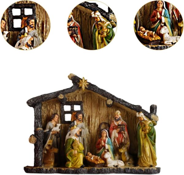 Manger Birth of Jesus Figurines - Image 4