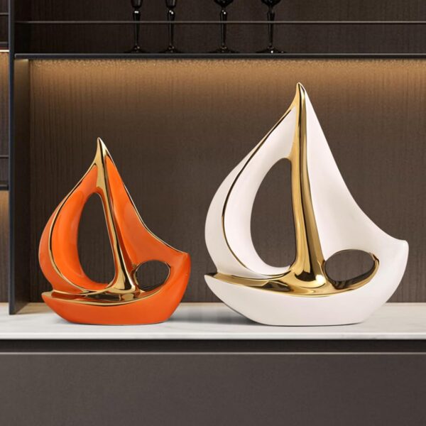 Smooth Sailing Ship Wine Cabinet Decor Figurine - Image 6
