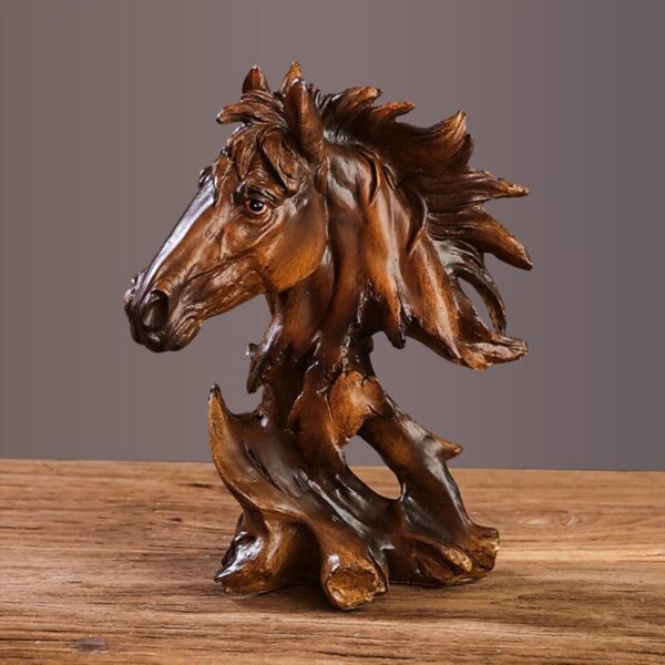 Creative Lifelike Animal Head Resin Figurine - Image 5
