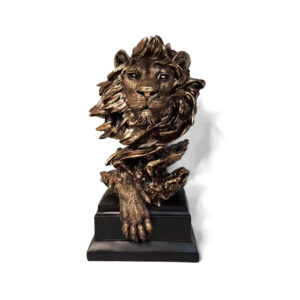 Lion Head Resin Sculpture Figurine