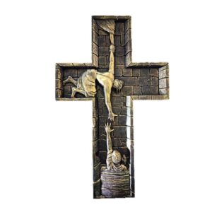 Jesus Saving the Lost Wall Cross Decor