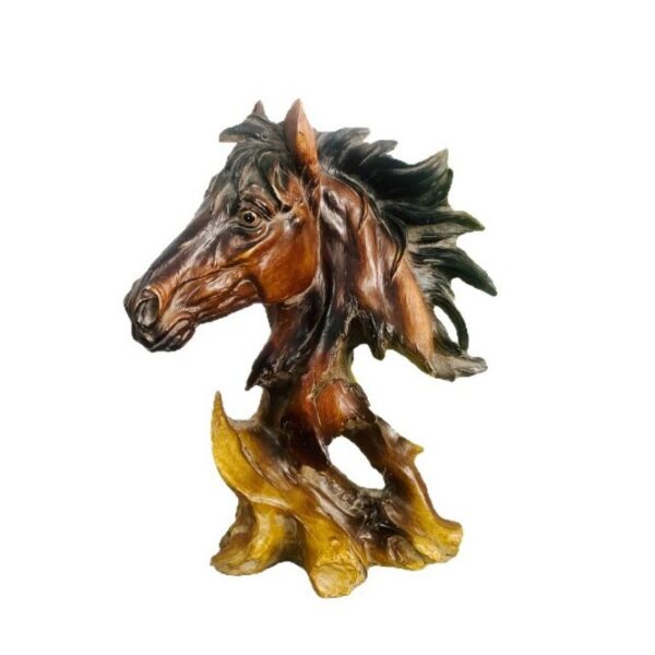 Creative Lifelike Animal Head Resin Figurine