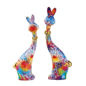 Creative Abstract Painted Rabbit