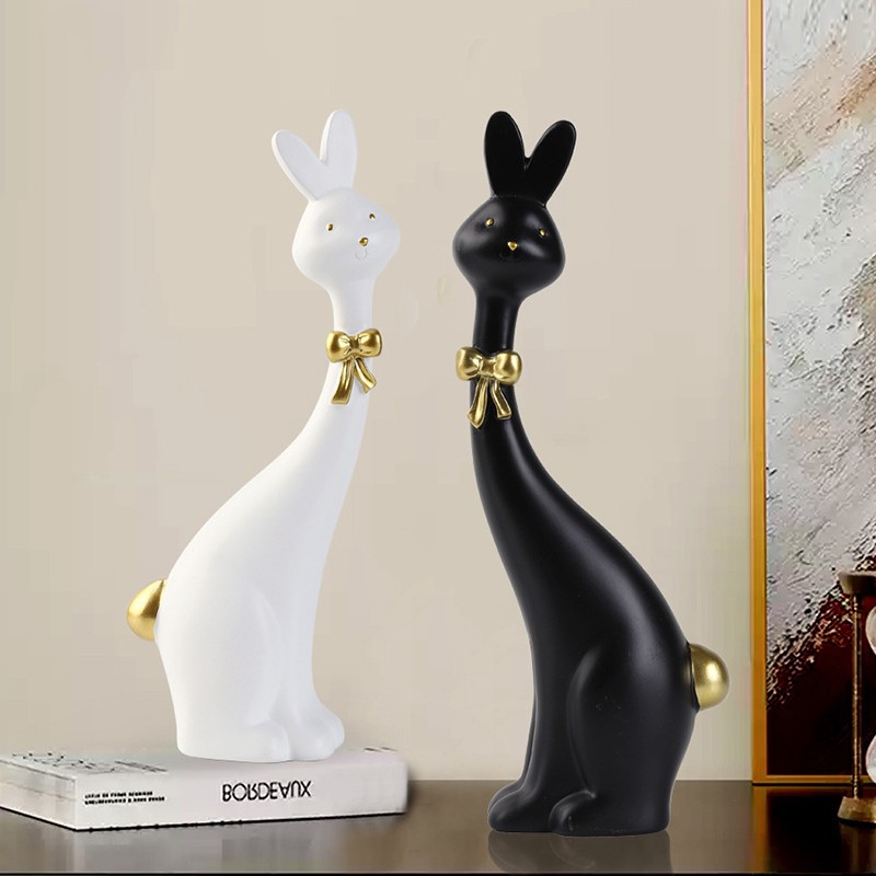 Creative Abstract Painted Rabbit - Image 4