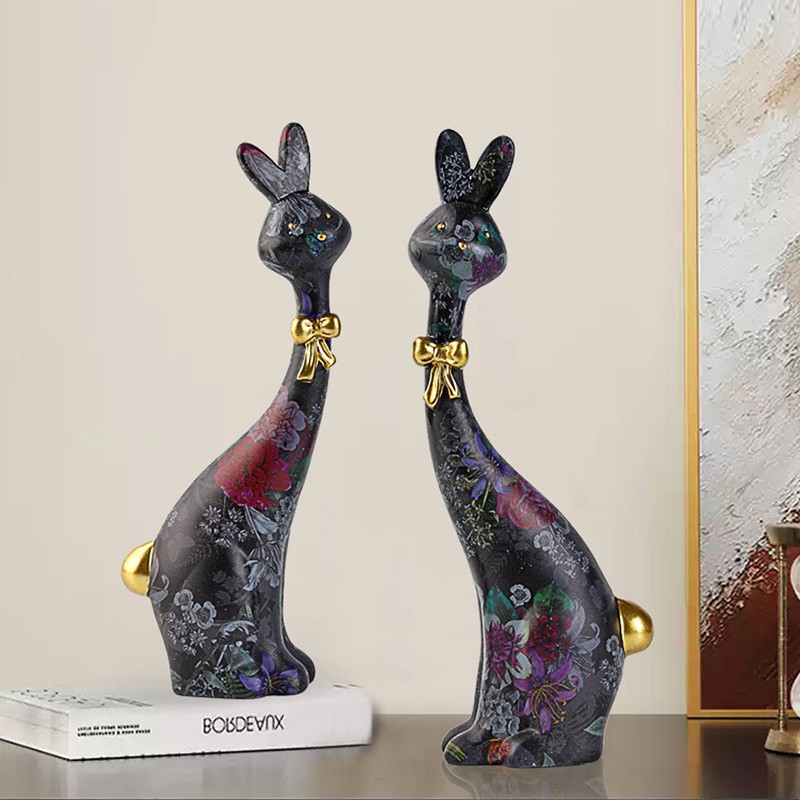 Creative Abstract Painted Rabbit - Image 3