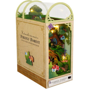 Forest of Fireflies Book Nook DIY Wooden 3D Miniature Kit