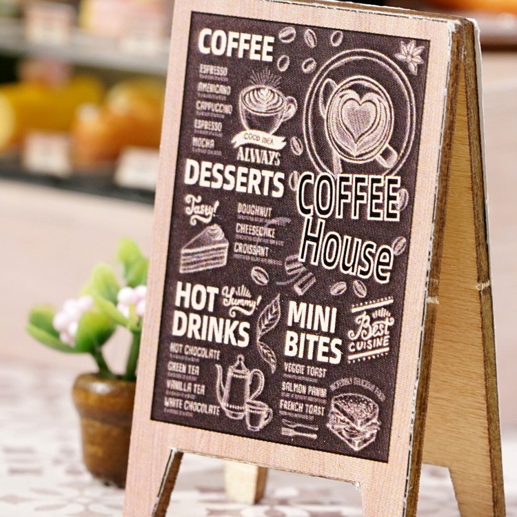 DIY Wooden Miniature Café Kit – 3D Coffee Shop House Model for Adults, Handcrafted Assembly Kit - Image 4