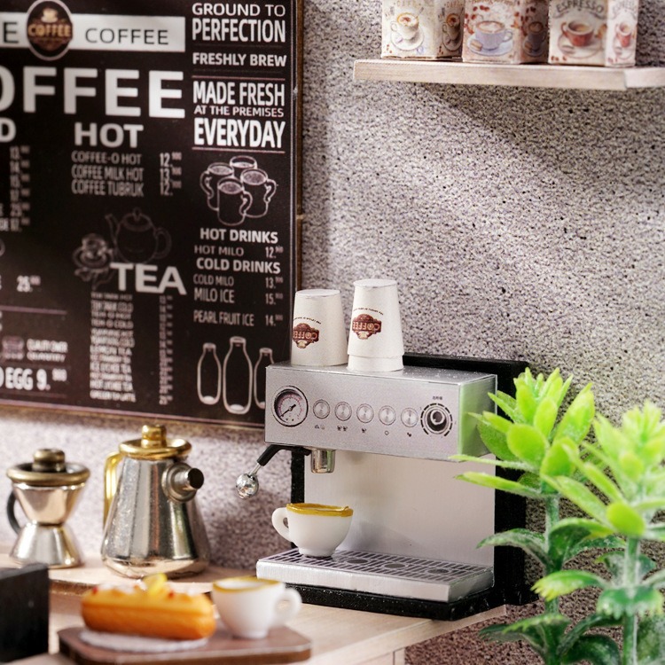 DIY Wooden Miniature Café Kit – 3D Coffee Shop House Model for Adults, Handcrafted Assembly Kit - Image 2