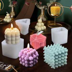 Custom 6-Cube Rubik’s Candle & Bubble Sphere Scented Candle – Creative Minimalist Home Decor, Trendy INS Aesthetic